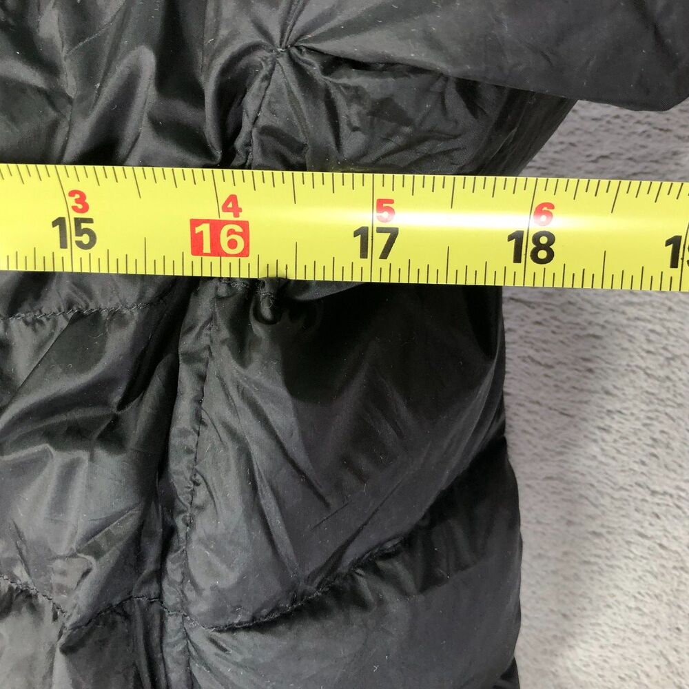 Martha Stewart Quilted Down Short Sleeve Puffer Jacket Womens M Black Full Zip - Picture 5 of 7